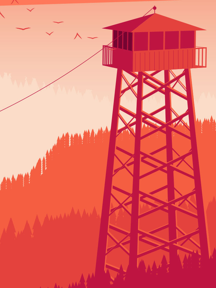 Warm Wilderness Vector Illustration