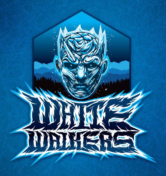 White Walkers Roller Hockey Jersey Logo